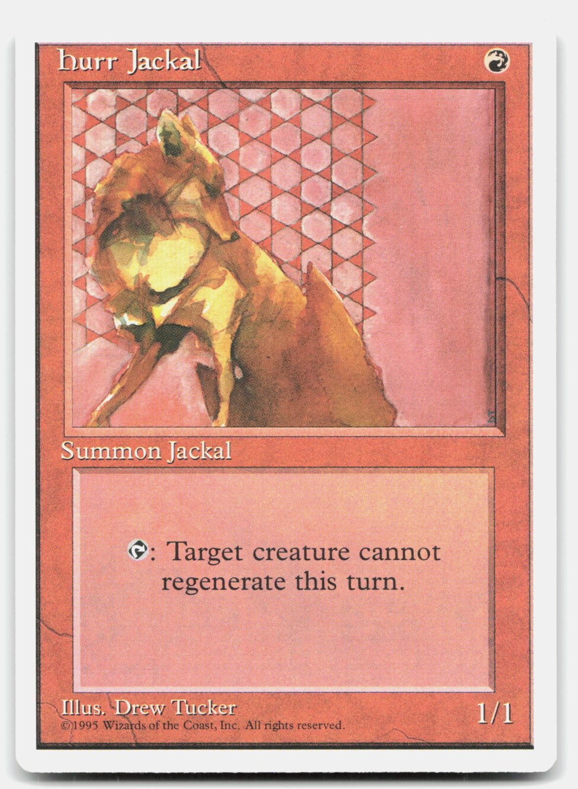 LP Hurr Jackal Fourth Edition 4ED Magic: The Gathering