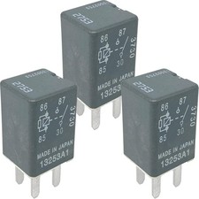 3-Pack 13502753 Relay - 20A 12VDC 4-Pin SPST Automotive Relay - Compatible with
