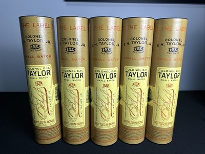 5 Colonel EH Taylor Small Batch Bourbon EMPTY TUBE ONLY - NO BOTTLE