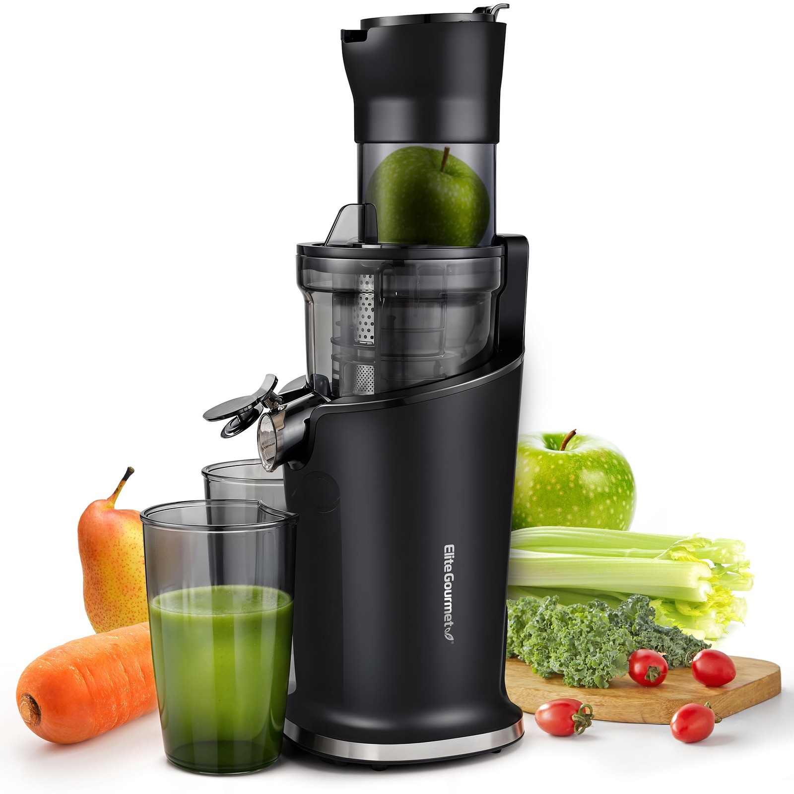 EJX017 Whole Fruit 3&rdquo; Feeding Chute, Dynamic Masticating Slow Juicer, High Yi...