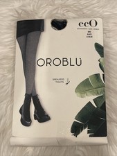 NEW  Oroblu ECO SNEAKERS TIGHTS  Black Size S / M