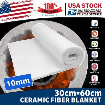 24'' x 12'' Ceramic Fiber Blanket Insulation High Temperature Fireproof Mat Pads