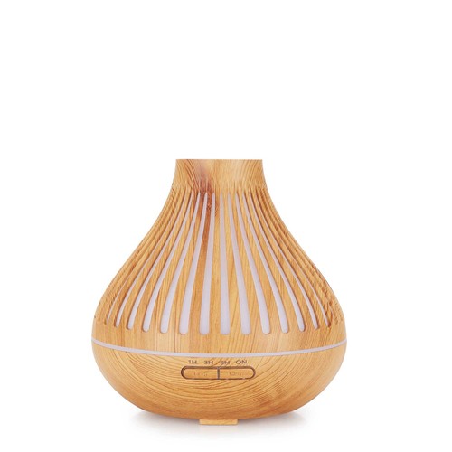 Essential Oil Aroma Diffuser and Remote - 500ml Flat Top Wood Mist Humidifier - Picture 6 of 11