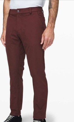 Lululemon Pants Mens 31X28 Maroon ABC Slim Fit Casual Ankle Performance Chino