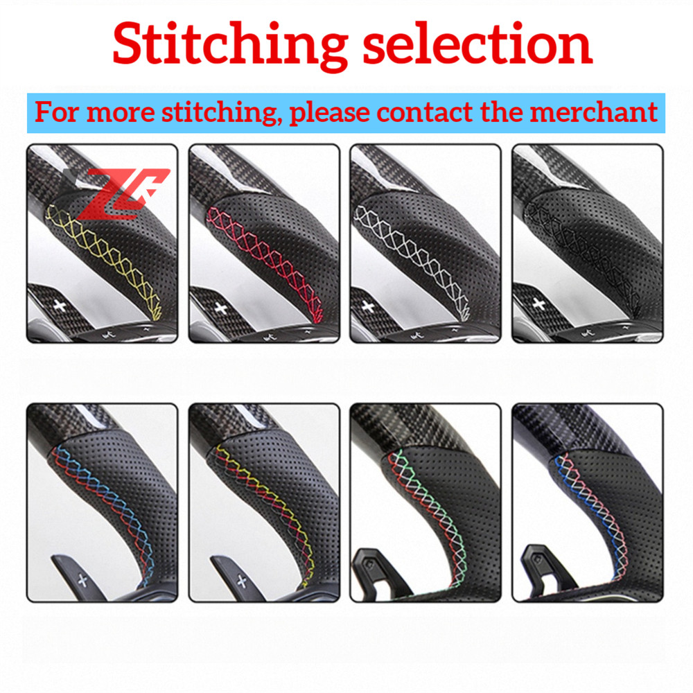 Custom Carbon Fiber Black Leather Steering Wheel for 2011-2017 LEXUS CT200h