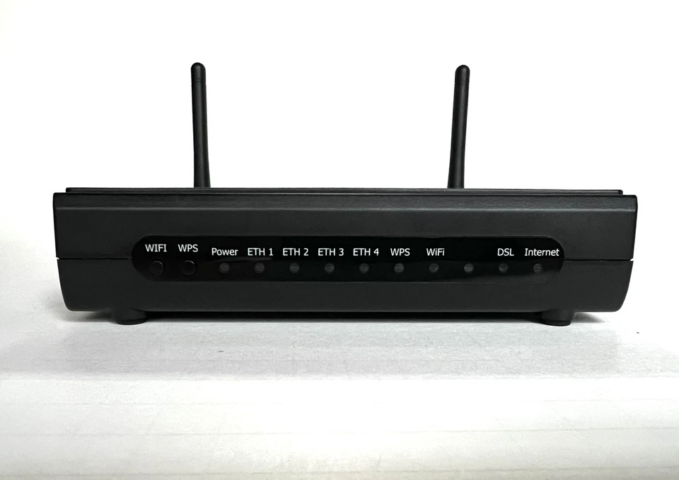 Comtrend AR-5381u ADSL2+ Wireless Modem Router Black w/ Cords and Disc - Image 2 of 4