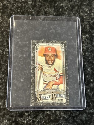 2025 Topps Allen & Ginter #58 Ozzie Smith Mini Black Border Cardinals D2
