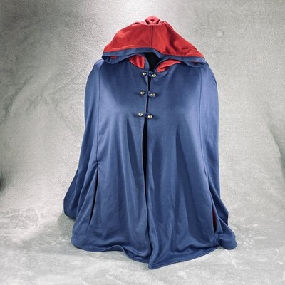 Over The Garden Wall Wirt Cape Cosplay Hood Unisex L-XL Blue Red Hottopic  CN