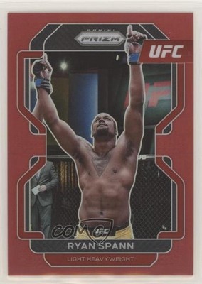 2022 Panini Prizm UFC Red Prizm 37/299 Ryan Spann #152 5y5