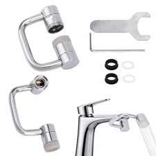 Universal Rotating Faucet Extender, 1080 Swivel Extension Sink Aerator with ...