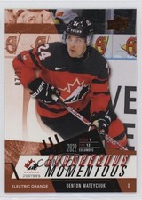 2024 Upper Deck Team Canada Juniors Electric Orange 7/35 Denton Mateychuk 00jz