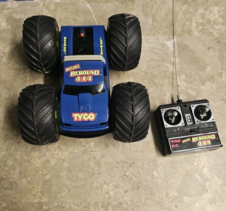 Vintage Tyco R/C Car Mini Rebound 4x4 Working AS-IS - Image 3 of 4
