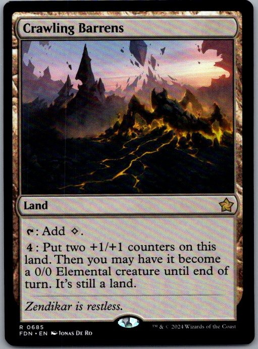 #685 Crawling Barrens Foundations Rare