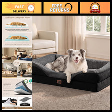 Orthopedic XL Memory Foam Dog Bed for Large Dogs - Comfortable Pet Couch