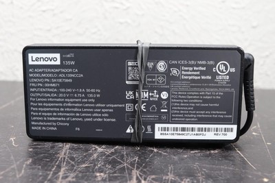 Genuine 135W Lenovo AC Adapter 20V 6.75A for Laptop ThinkPad ADL135NCC2A