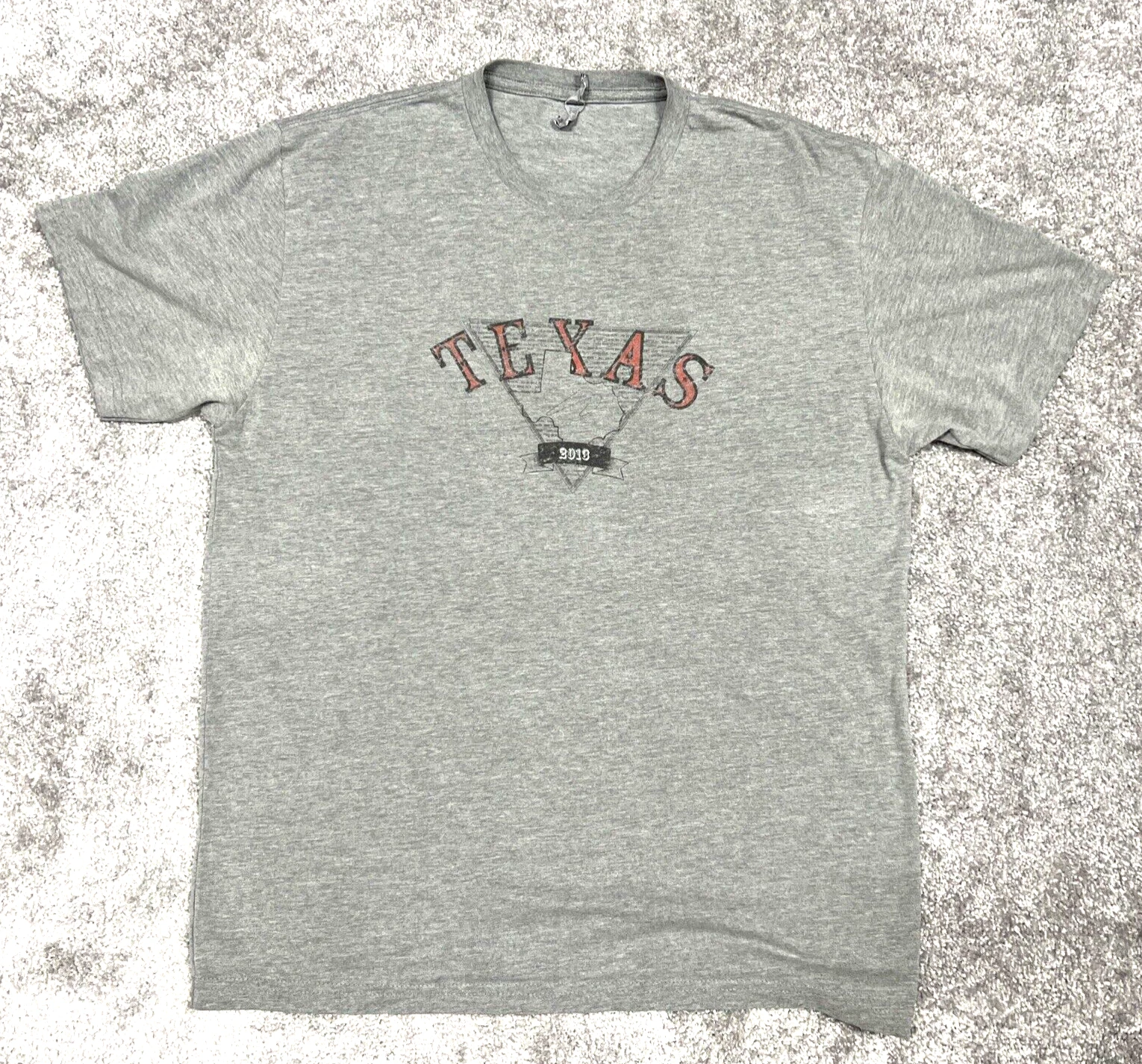 Texas 2013 Newton Running Mens Medium Pullover T-Shirt Short Sleeve Gray