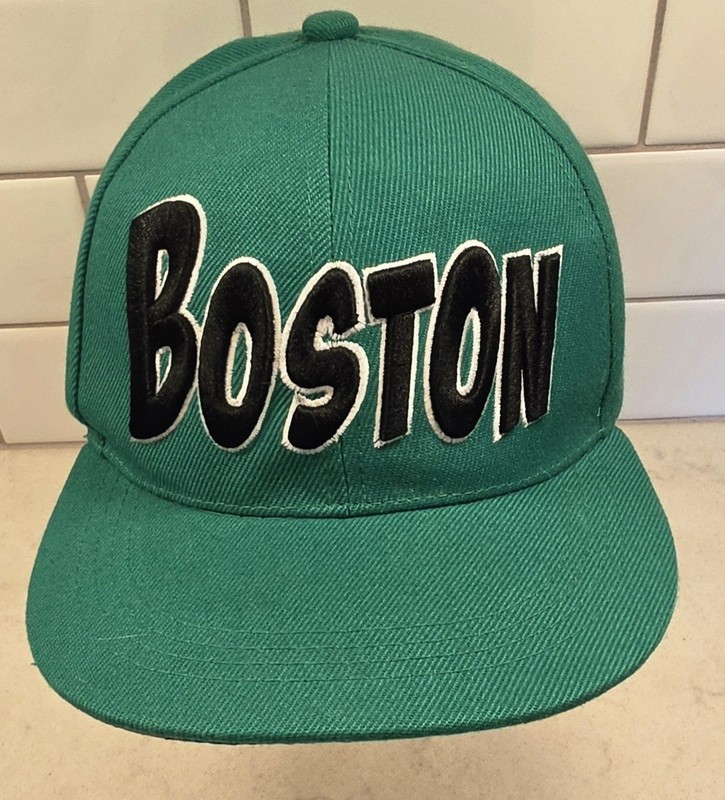 BOSTON Logo Snap-Back Ball Cap NEW Six Flags Item
