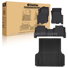 For 2022-2025 Nissan Frontier Crew Cab Tpe Floor Mats Trunk Cargo Liners 3d For 2022-2025 Nissan Frontier Crew Cab Tpe Floor Mats Trunk Cargo Liners 3d