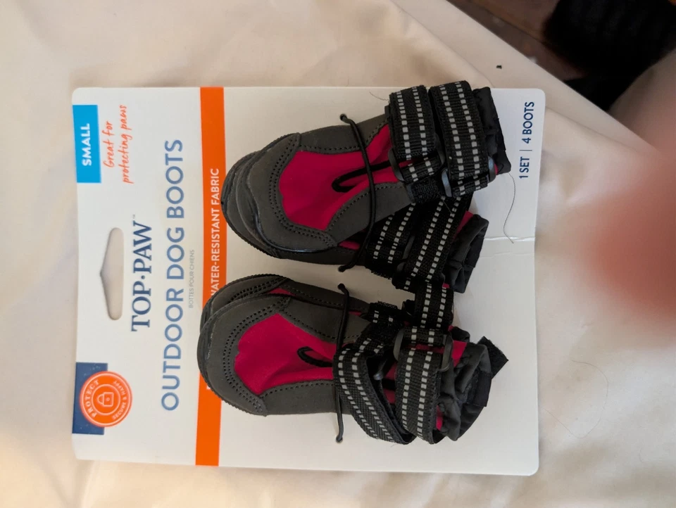 Botas Top Paw pequeñas reflectantes para perros exteriores resistentes al agua NUEVAS Foto 2 de 3
