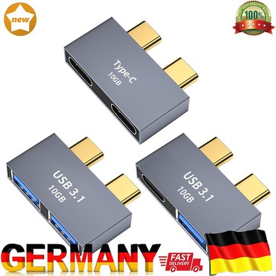 USB C HUB Dockingstation für MacBook Thunderbolt 3 Dual Type-C Adapter