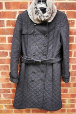 Feraud Charcoal Grey Cashmere Woolblend Coat Uk 14 Fr 42 D 40