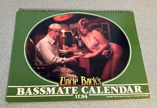 1984 Bass Pro Shops Wall Calendar Uncle Buck’s Bassmate Calendar Playmate