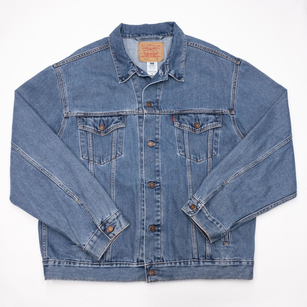 Levi's Vintage Denim Trucker Jacket Men's XL Heavyweight Levi's Vintage Denim Trucker Jacket Men's XL Heavyweight