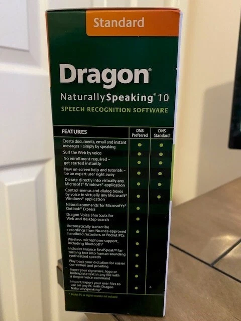 Nuance Dragon Naturally Speaking Standard Edition 10 Speech Recognition Software - Image 4 of 4