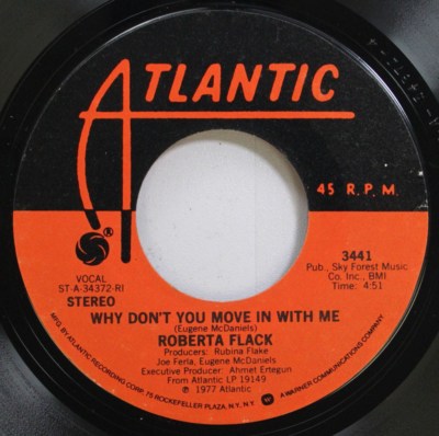 Soul Nm! 45 Roberta Flack - Why Don'T You Move In With Me / 25Th Of Last Decembe