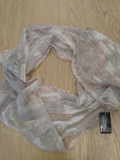 Cejon Gold PInk Beige Loop Scarf P492067 New W/ Tags $22 MSRP