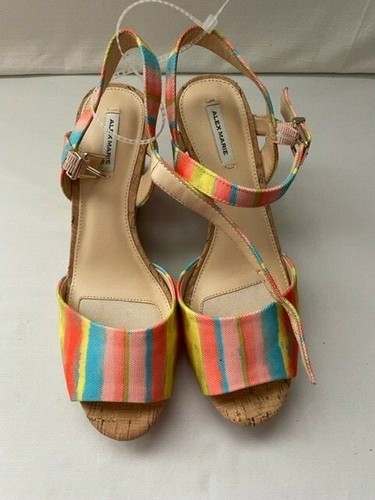 NWT ALEX MARIE MULTICOLOR WEDGE HEELS