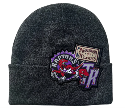 Toronto Raptors NBA Basketball XL Logo Toque Beanie By Mitchell & Ness One Size  - Picture 1 of 2
