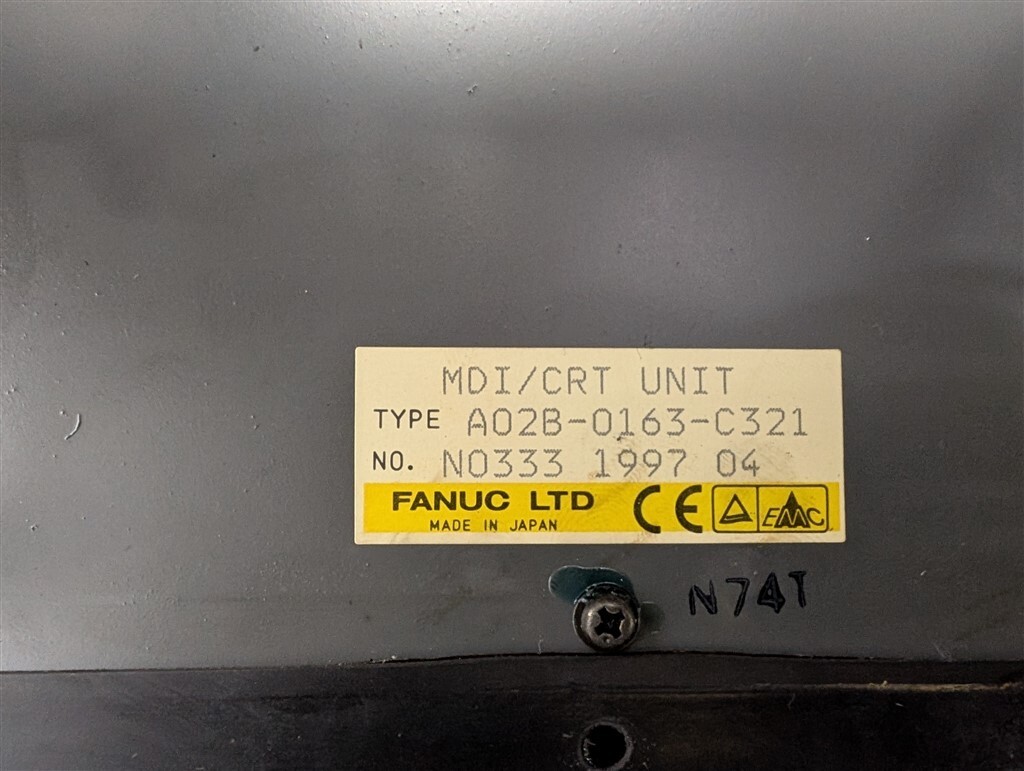 USED LCD Retrofit FANUC A02B-0163-C321 MDI/CRT Unit Operator