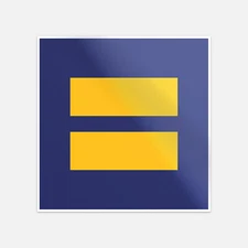 Human Rights Campaign Equality Car Bumper Vinyl Sticker Decal