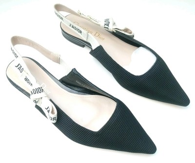 dior ribbon slingback