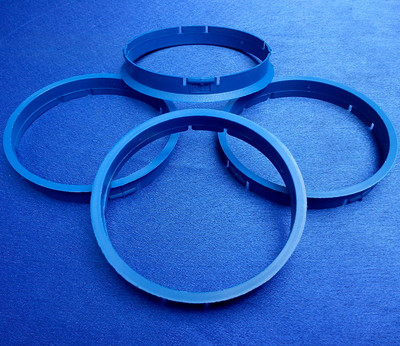 FZ59  4x  Zentrierringe 73,0 mm  71,6 mm blau für Alufelgen 80