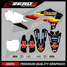 YAMAHA MOTOCROSS GRAPHICS KIT MX DECALS : YZ YZF 85 125 250 450 CHESTERFIELD BLK