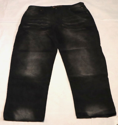 90s Y2K URBAN ENVIRONMENTAL MANAGEMENT mens black corduroy pants size 40 x 34