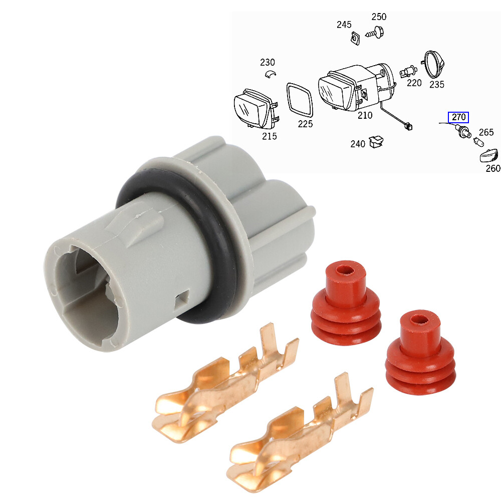 For Mercedes Side Marker Lamp Light Bulb Socket W211 W210 W204 Repair
