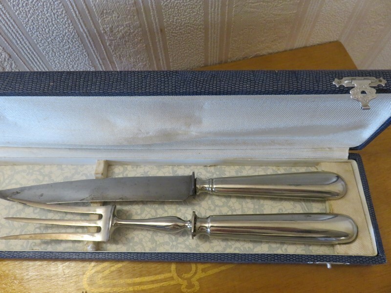 Couvert à Gigot – Fourchette De Service – Poinçon Ours Berndorf – Alpacca Métal Argenté