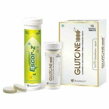 Skin Lightening Combo Glutone 1000 with Escor Z SALE OFFER SHIP IN 24 HOUR