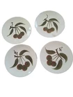 Hand Painted Stangl Pottery Trenton Orchand Song Tapas/Appetizer Plates Set/4