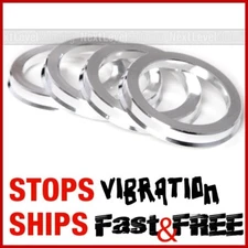 SET OF (4) ALUMINUM HUB CENTRIC RINGS 73.1 / 56.1 SUBARU IMPREZA WRX STI LEGACY