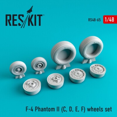 1/48 ResKit RS48-0065 F-4 Phantom II C/D/E/F Wheels set