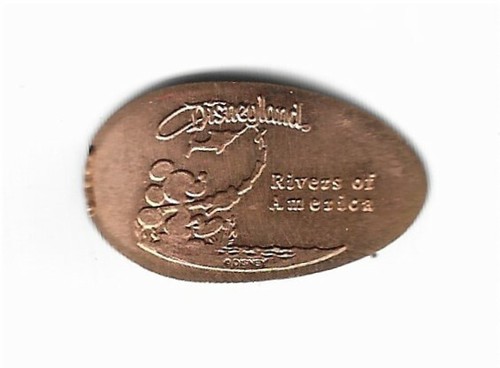 Disneyland - Mickey Fishing - Pressed Penny - Retired
