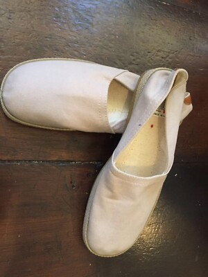 Vintage St Michaels Espradrilles Gummisohle UK10
