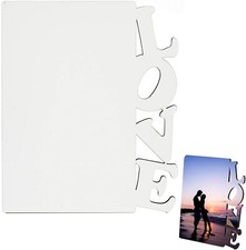 Sublimation Blanks MDF Rectangle Photo Panel DIY Gift Photo Plate Frame Love