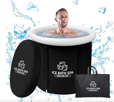 Large Ice Bath Tub Cold Plunge-Athletes Outdoor Portable Free Standing