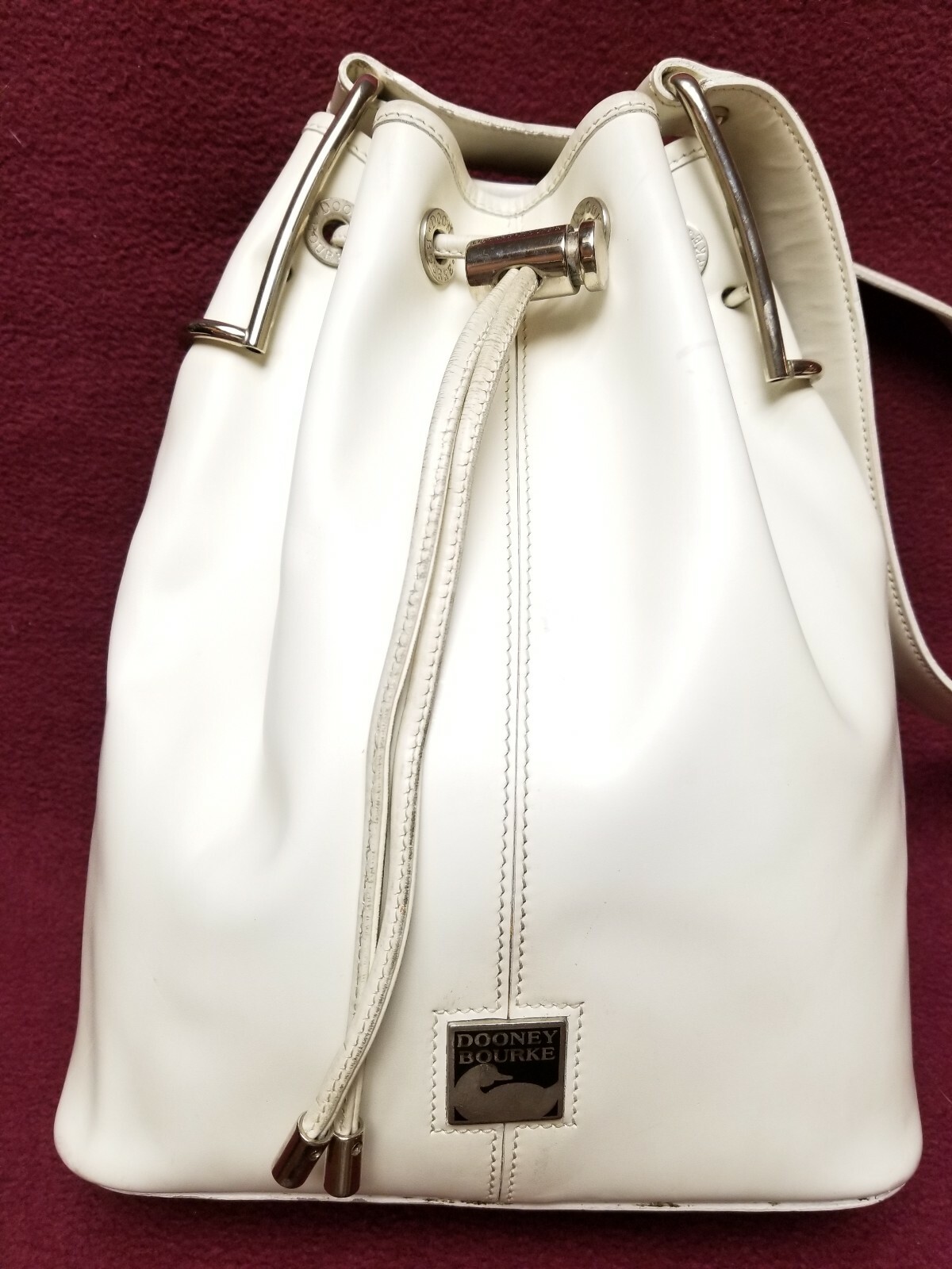 Dooney and Bourke White Bucket Bag Gem