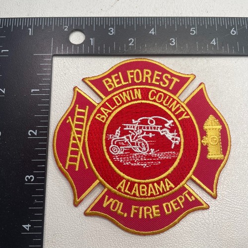 ALABAMA BELFOREST BALDWIN COUNTY VOLUNTEER Fire Department Patch 29MU
